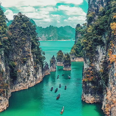 นั่งเรือหางยาว เที่ยวเขื่อนรัชชประภา ราคาประหยัด นั่งเรือหางยาว เที่ยวเขื่อนรัชชประภา